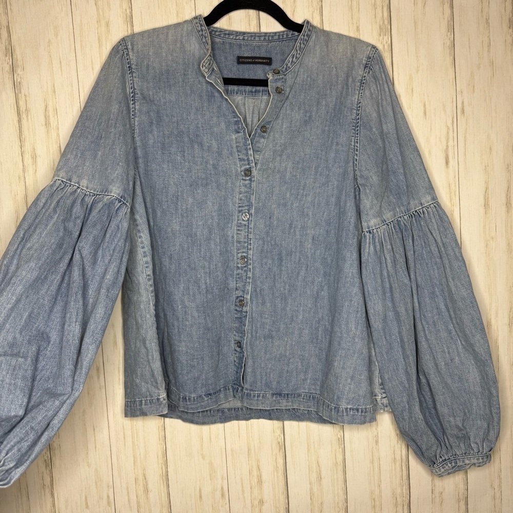 Citizens of Humanity Denim Button-Up Blouse